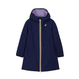 PIUMINO YOUTH AND KID K-WAY SOPHIE REVERSIBLE BLUE MEDIEVAL / VIOLETTE LAVENDER K8121CW 222	