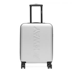 TROLLEY UNISEX K-WAY LUGGAGE BAGS CABINA SMALL WHITE-BLUE MD COBALT K11416W -L15 CO