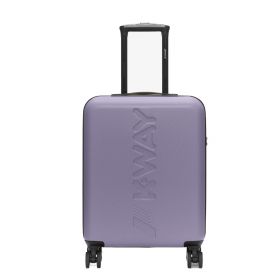 TROLLEY UNISEX K-WAY LUGGAGE BAGS CABINA SMALL VIOLET GLICINE -BLUE MD COBALT K11416W -L29 CO