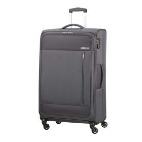 TROLLEY GRANDE AMERICAN TOURISTER HEAT WAVE CHARCOAL GREY 80-30 SPINNER
