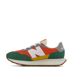 SCARPA KID NEW BALANCE SNEAKERS LIFESTYLE TEAM FOREST GREEN CON POPPY GS237EE 122