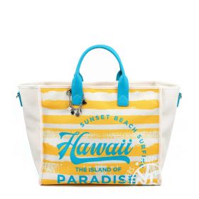 BORSA DONNA Y NOT? TOTE BAG HAWAII EXTRA LARGE YELLOW AMA002 121