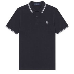POLO UOMO FRED PERRY TWIN TIPPED NAVY/WHITE M3600 121